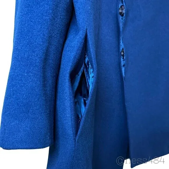 Ceketch Royal Blue Wool Coat 44R - Picture 6 of 10